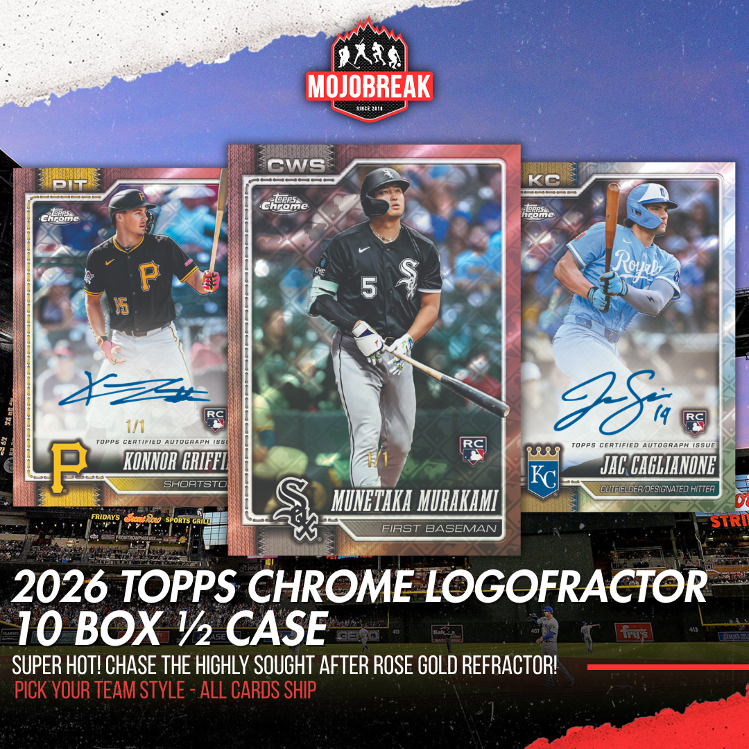 2026 Topps Chrome Baseball Logofractor Edition 10 Box Pick Your Team #1
