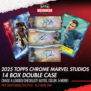 2025 Topps Marvel Studios Chrome Hobby & Delight 14 Box Double Case Pick Your Character #2