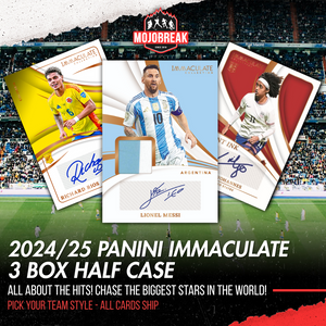 2024-25 Panini Immaculate Soccer Hobby 3 Box Pick Your Team #2
