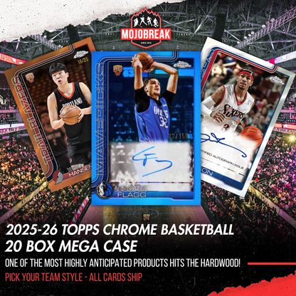2025/26 Topps Chrome Basketball Mega 20 Box Case Pick Your Team #3