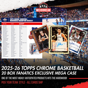 2025/26 Topps Chrome Basketball Fanatics Exclusive Mega 20 Box Case Pick Your Team #1