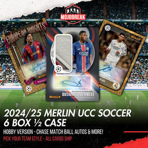 2024/25 Topps UEFA Club Competitions Merlin Chrome Soccer Hobby 6 Box Pick Your Team #4