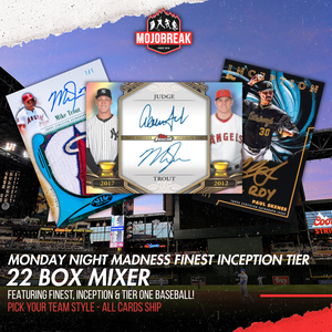 Monday Night Madness Finest Inception Tier Baseball 22 Box Mixer Pick Your Team #37