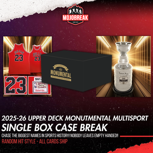 2025-26 Upper Deck Monumental Multi-Sport Hobby CDD Exclusive 1 Box Case Hit Random #4