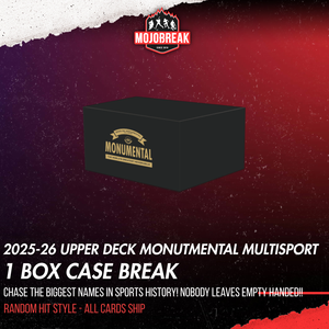 2025-26 Upper Deck Monumental Multi-Sport Hobby CDD Exclusive 1 Box Case Hit Random #4