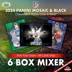 2024 Panini Mosaic & Black NFL 6 Box Mixer Pick Your Team #1