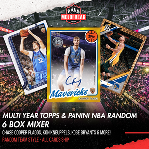Multi Year Topps Panini NBA 6 Box Value Mixer Random Team #2