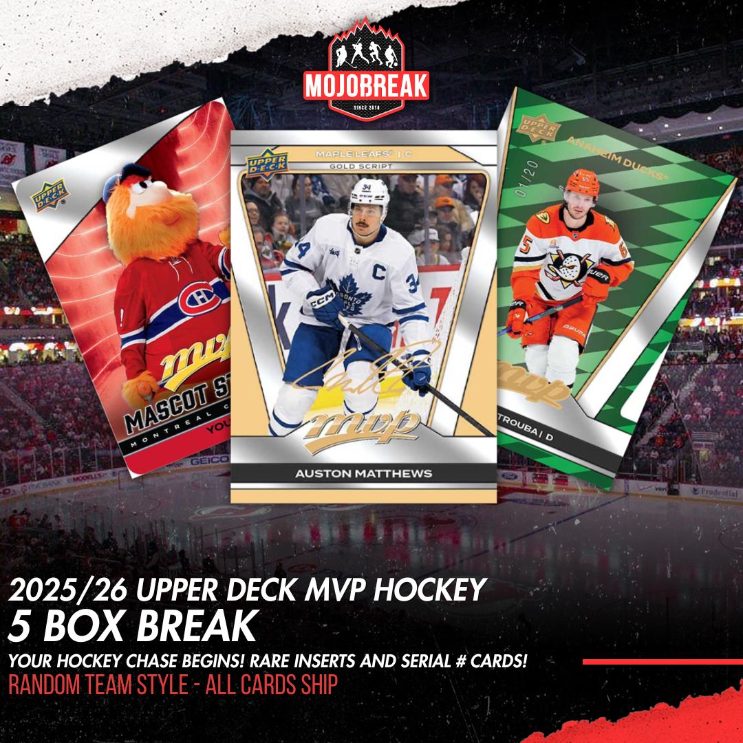 2025-26 Upper Deck MVP Hockey 5 Box Random Team #2