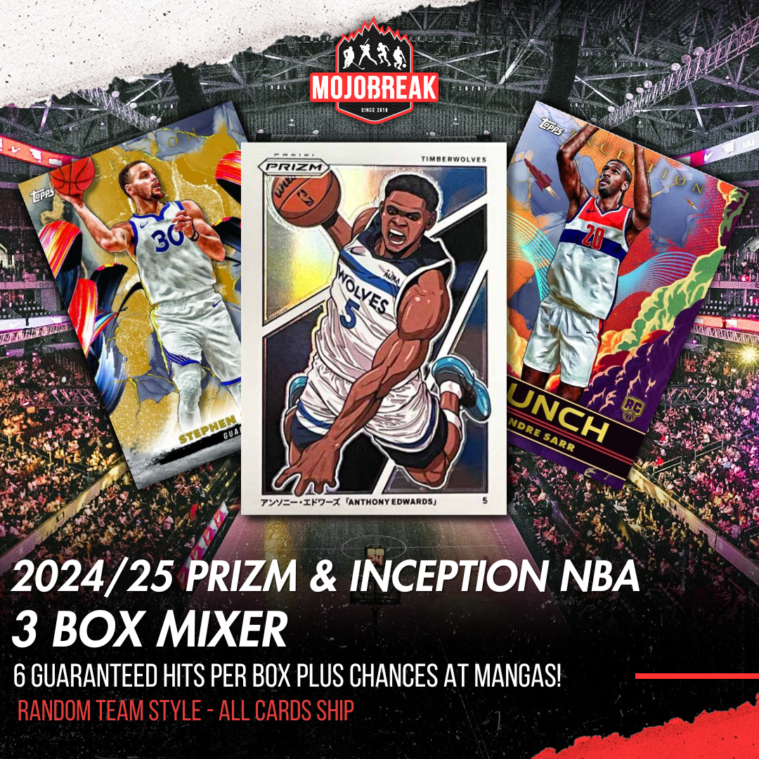 2024/25 Panini Prizm Inception Basketball 3 Box Mixer Random Team #2