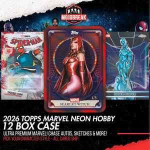 2026 Topps Marvel Neon Hobby 12 Box Case Pick Your Character #1