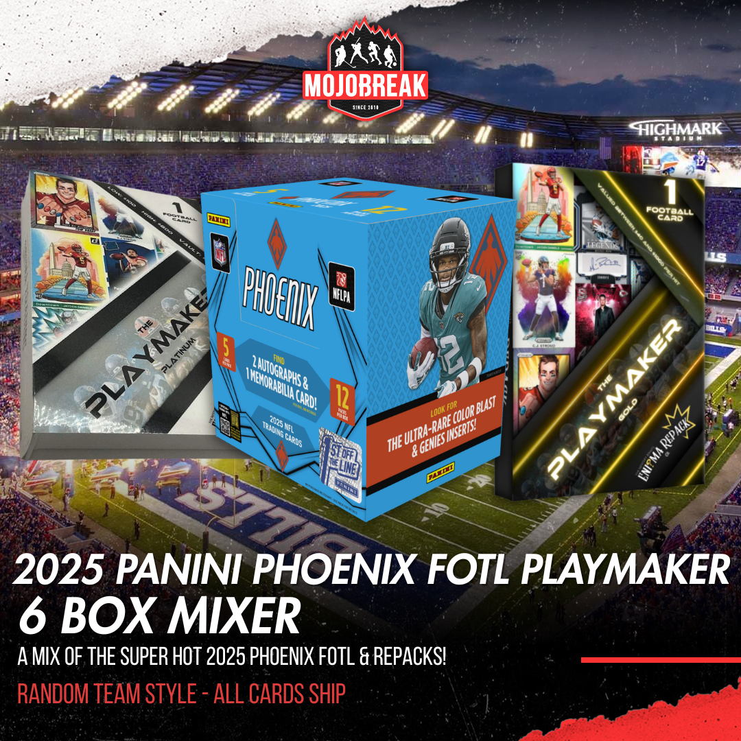 2025 Panini Phoenix FOTL & Playmaker Football 6 Box Mixer Random Team #3