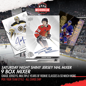 Saturday Night Shiny Jersey Hockey 9 Box Mixer Pick Your Team #1