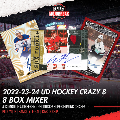 2022-23-24 Upper Deck Clear Cut SPx Diamond Plat Crazy 8 Box Mixer PYT #1