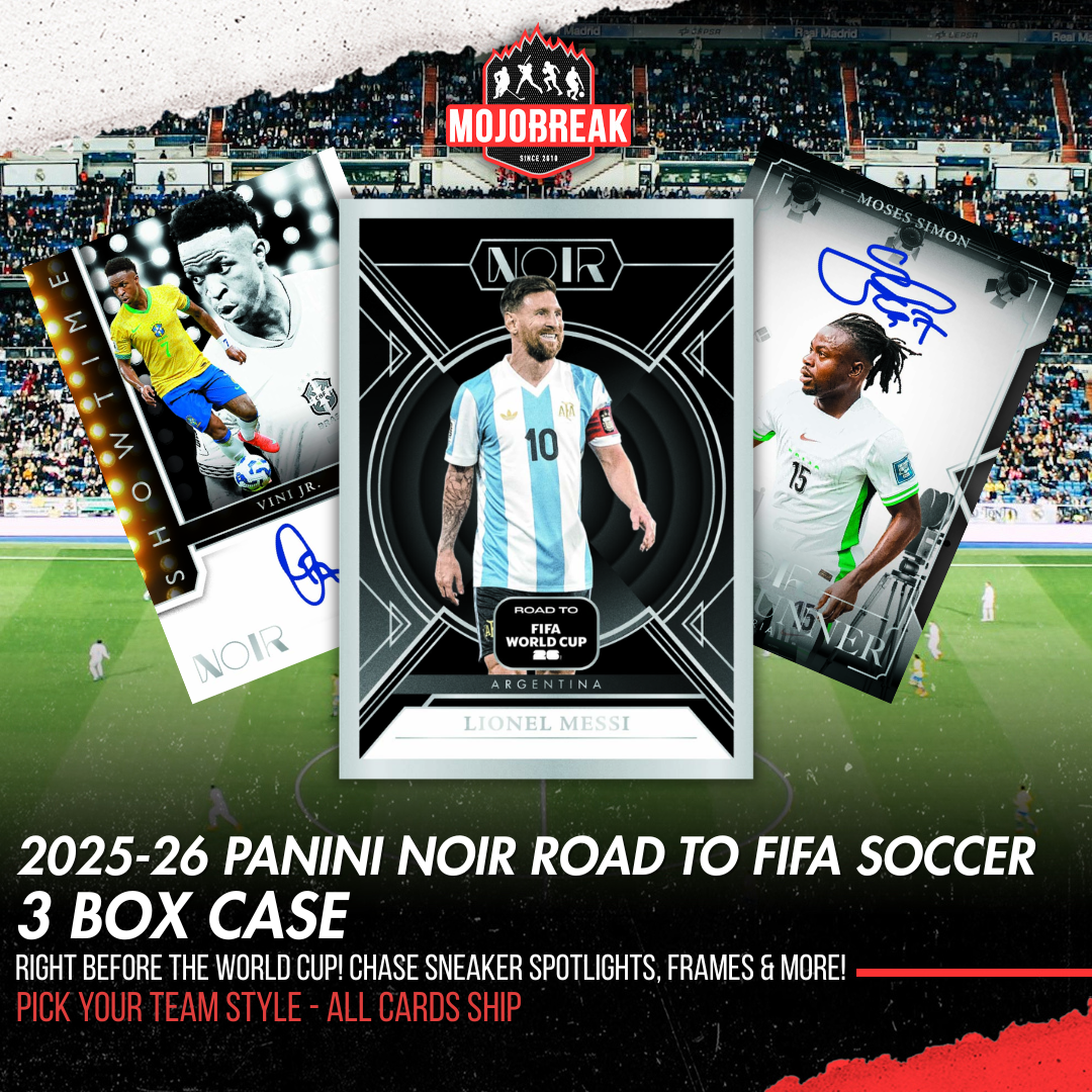 2025-26 Panini Noir Soccer Road to FIFA World Cup ’26 Hobby 3 Box Case Pick Your Team #5