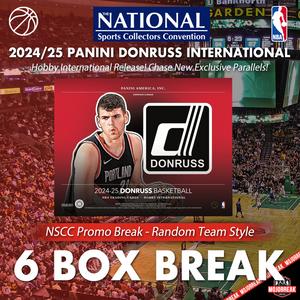 NSCC #95 - 2024/25 Panini Donruss NBA Hobby International 6 Box Random Team
