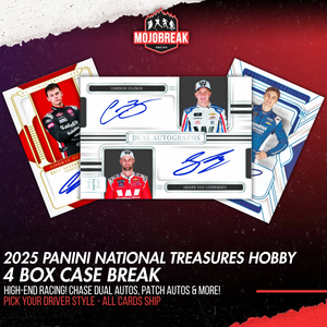 2025 Panini National Treasures Racing Hobby 4 Box Case Pick Your Driver #1