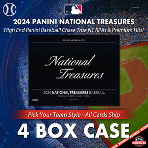 2024 Panini National Treasures Baseball Hobby 4 Box Case Break Pick Your Team #3