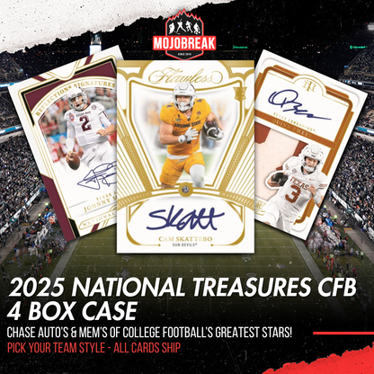 2025 Panini National Treasures Collegiate Football 4 Box Case Pick Your Team #5