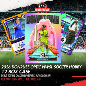 2026 Panini Donruss Optic NWSL Soccer Hobby 12 Box Case Pick Your Team #1