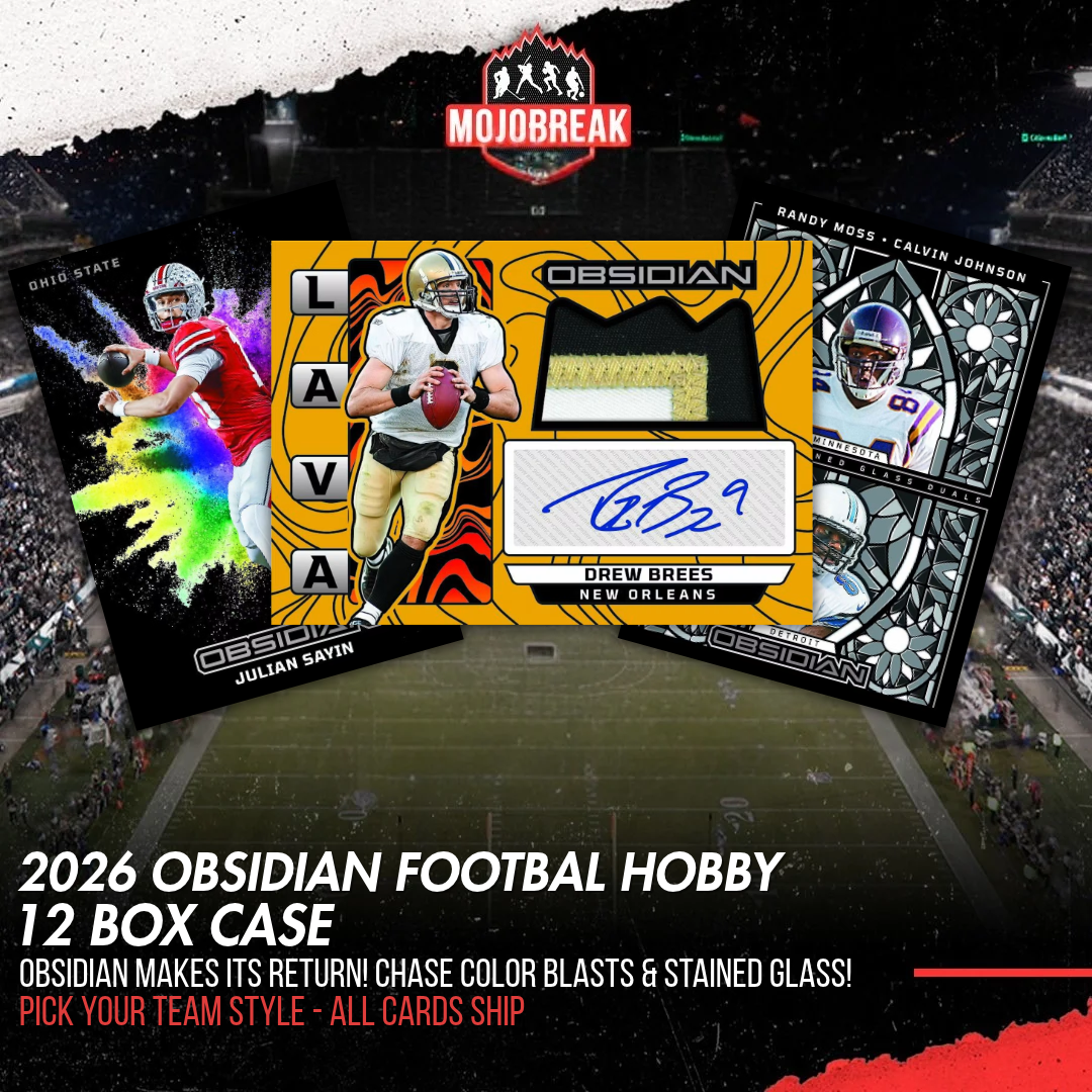 2026 Panini Obsidian Football Hobby 12 Box Case Pick Your Team #1