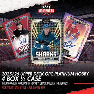 2025/26 Upper Deck O-Pee-Chee Platinum Hockey Hobby 4 Box Pick Your Team #3