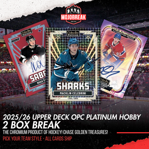 2025/26 Upper Deck O-Pee-Chee Platinum Hockey Hobby 2 Box Pick Your Team #2