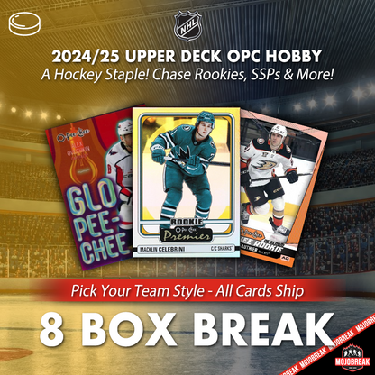 2024/25 Upper Deck O-Pee-Chee Hockey Hobby 8 Box Pick Your Team #10