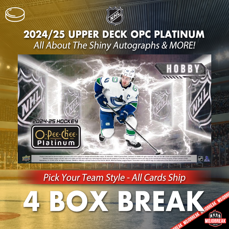 2024-25 Upper Deck O-Pee-Chee Platinum Hockey 4 Box Pick Your Team #1