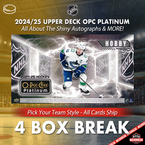 2024-25 Upper Deck O-Pee-Chee Platinum Hockey 4 Box Pick Your Team #1