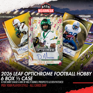 2026 Leaf Optichrome Football Hobby 6 Box Pick Your Player #1