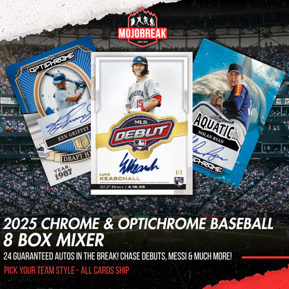 2025 Topps & Leaf Chrome & Optichrome Baseball 8 Box Mixer PYT #1