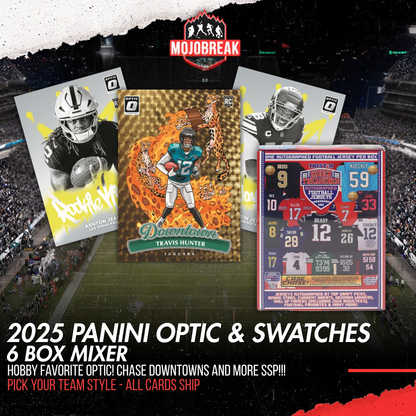 2025 Panini Optic & Swatches Football 6 Box Mixer Pick Your Team #1