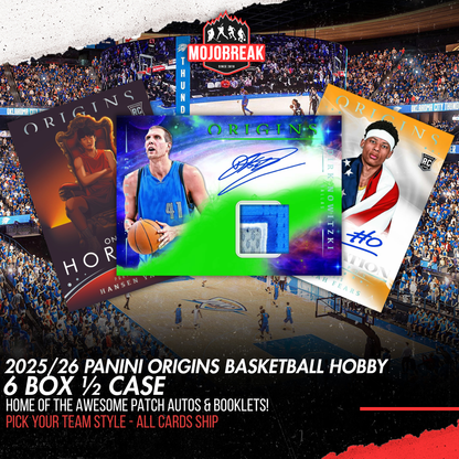 2025/26 Panini Origins Basketball Hobby 6 Box Half Case Pick Your Team #1