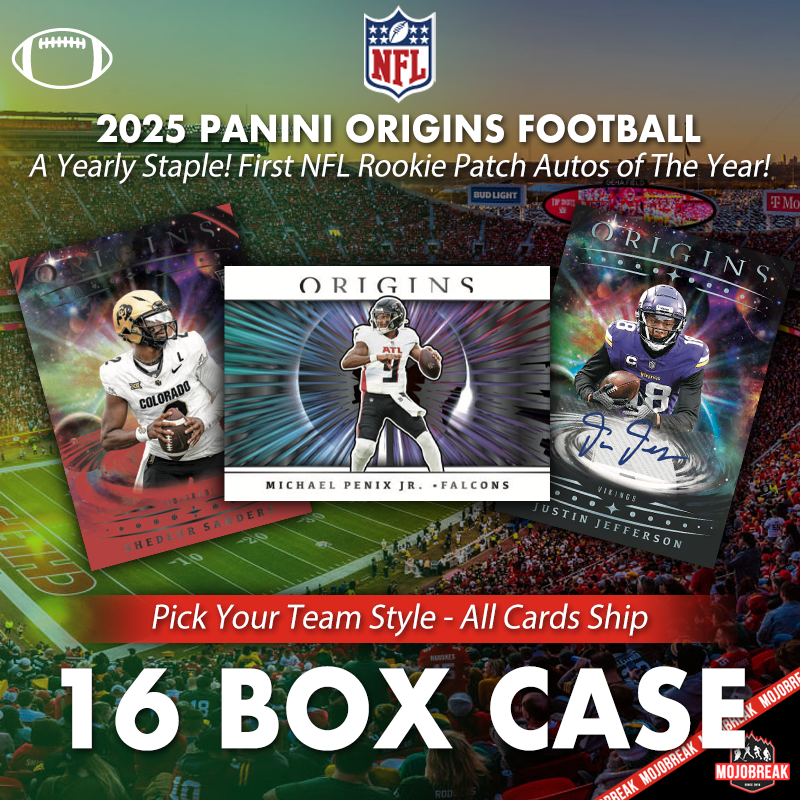 2025 Panini Origins NFL Hobby 16 Box Case Pick Your Team #1