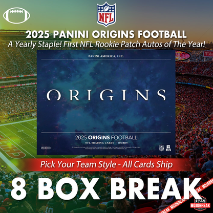 2025 Panini Origins NFL Hobby 8 Box Pick Your Team #1