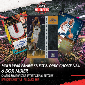 Multi Year Panini Select & Donruss Optic Choice NBA 6 Box Mixer Random Team #3