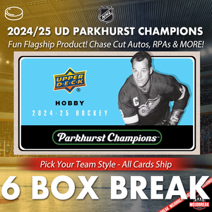 2024/25 Upper Deck Parkhurst Champions Hockey Hobby 6 Box Pick Your Team #6