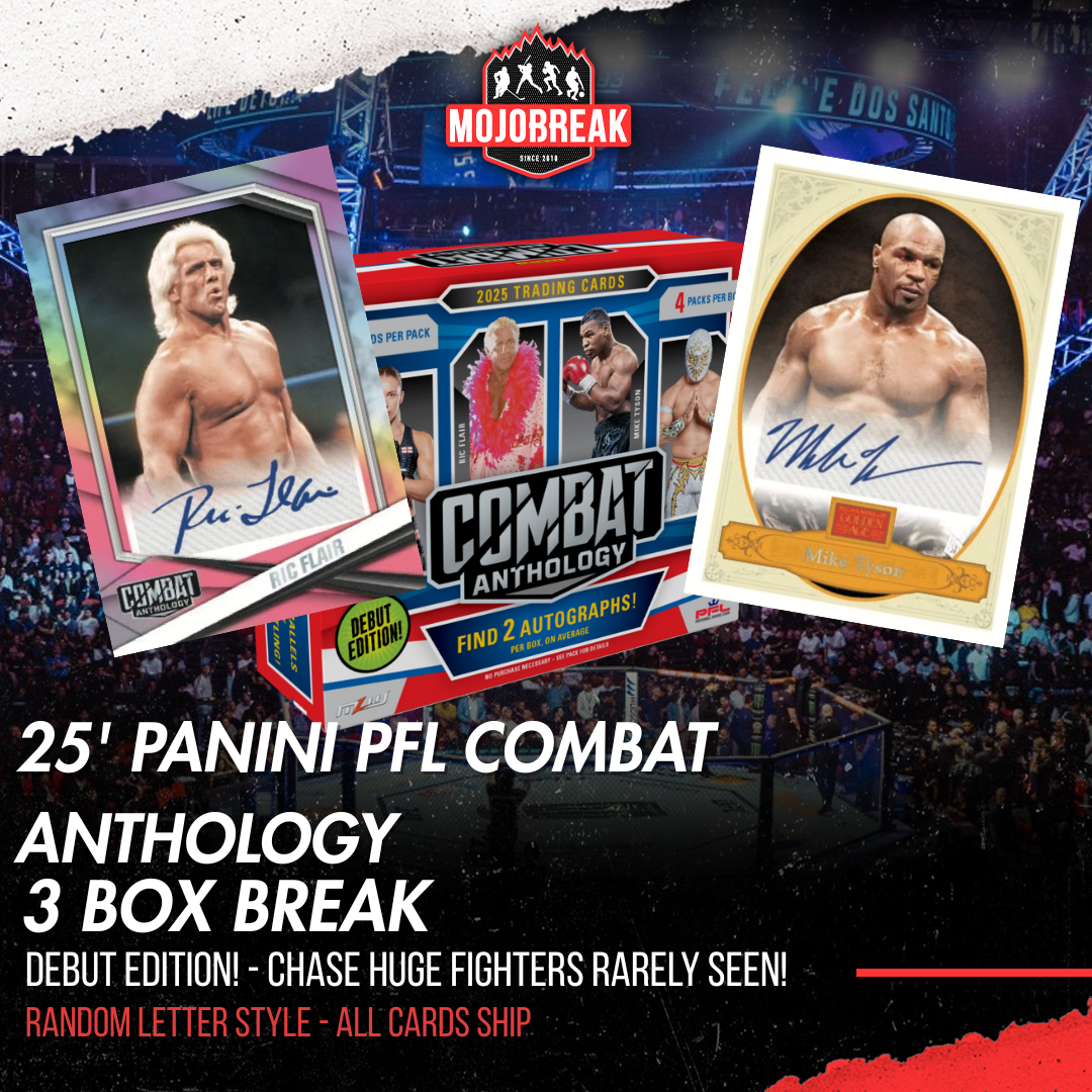 2025 Panini PFL Combat Anthology Hobby 3 Box Random Letter #3