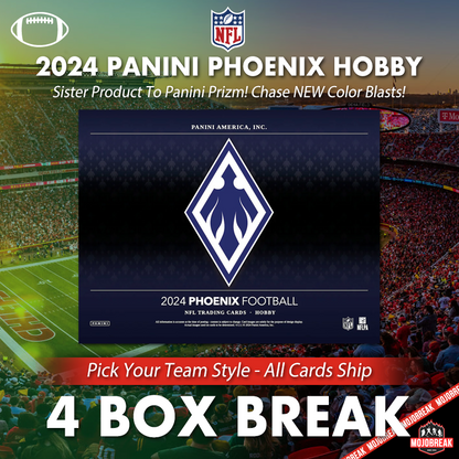 LIVE IN LOS ANGELES - 2024 Panini Phoenix NFL Hobby 4 Box Pick Your Team