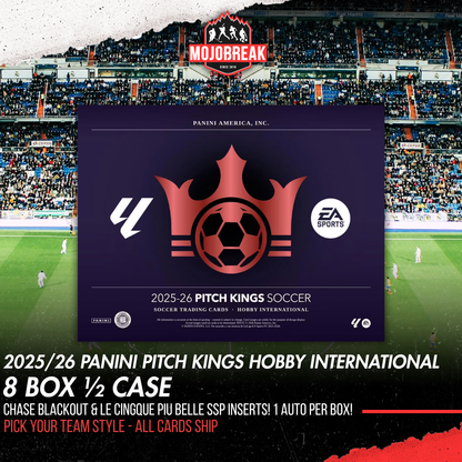 2025/26 Panini Pitch Kings La Liga Soccer Hobby 8 Box Pick Your Team #1