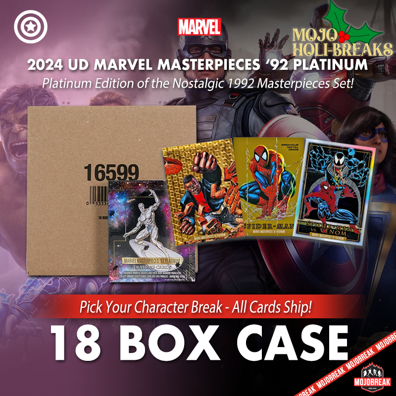 2024 Upper Deck Marvel Masterpieces '92 Platinum 18 Box Case Pick Your Character #1 (Listing 1 of 2)