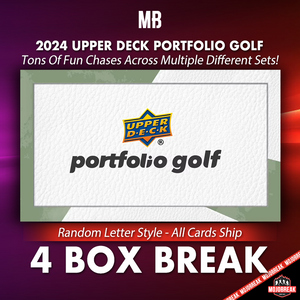 2024 Upper Deck Portfolio Golf Hobby 4 Box Random Letter #11