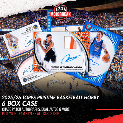 2025/26 Topps Pristine Basketball Hobby 6 Box Case Pick Your Team #1