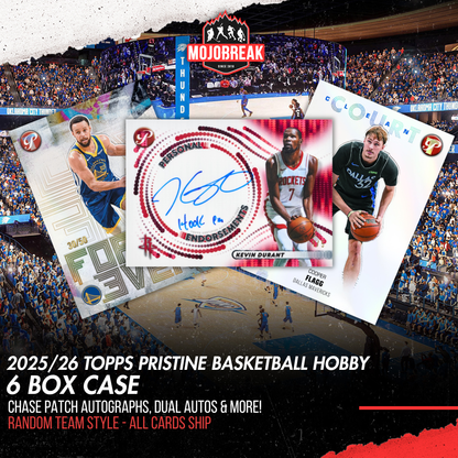 2025/26 Topps Pristine Basketball Hobby 6 Box Case Random Team #1