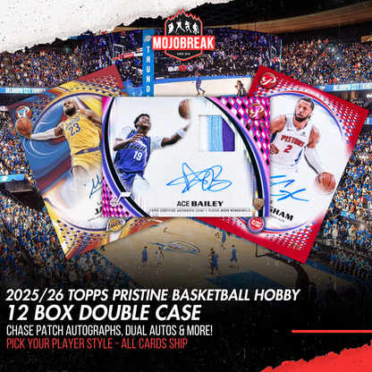 2025/26 Topps Pristine Basketball Hobby 12 Box Double Case Pick Your Player #1 (Listing 1 of 2)