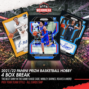 2021/22 Panini Prizm Basketball Hobby 4 Box Pick Your Team #4