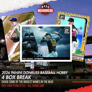 2026 Panini Donruss Baseball Hobby 4 Box Break Pick Your Team #3