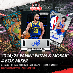 2024-25 Panini Prizm & Mosaic Basketball 4 Box Mixer Pick Your Team #1