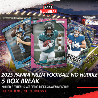 2025 Panini Prizm Football No Huddle 5 Box Pick Your Team #5
