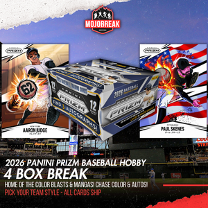 2026 Panini Prizm Baseball Hobby 4 Box Pick Your Team #1